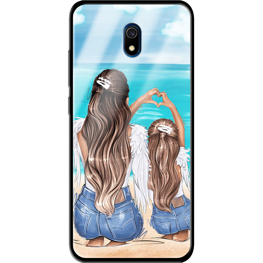 Чехол Boxface Xiaomi Redmi 8A Family Vacation Черный силикон со стеклом (38341-up2380-39409)