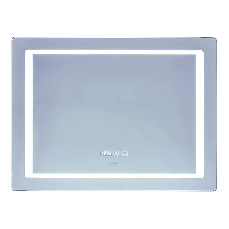Зеркало MIXXUS Style MR03-80x60 часы/LED-подсветка антизапотевания (MI6005)