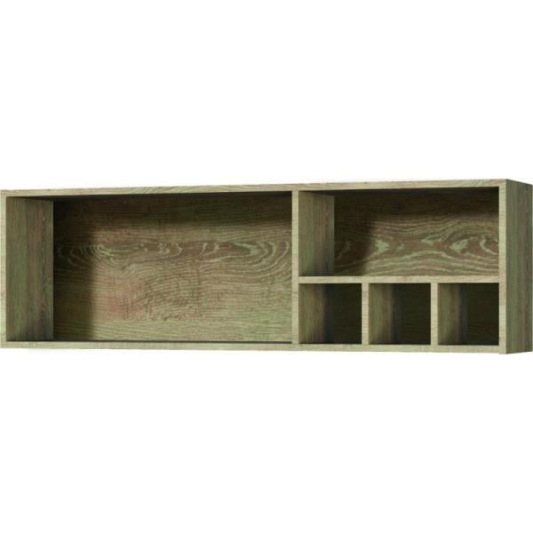 Полка навесная Палермо Світ Меблів з ДСП Дуб Корабельный