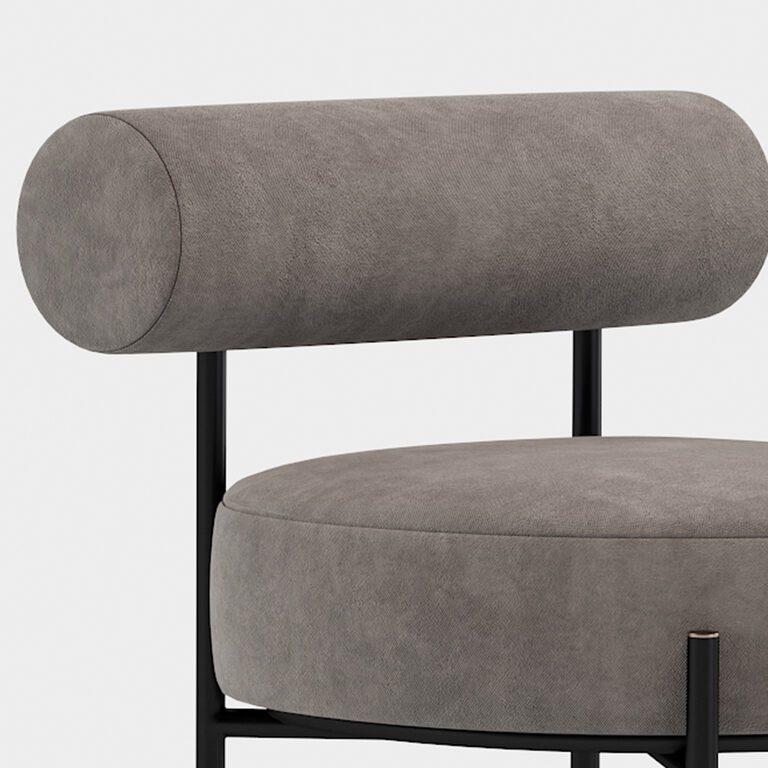 Кресло мягкое JecksonLoft Олле на металлическом каркасе велюр Серый (0215) - фото 6 Кресло мягкое JecksonLoft Олле на металлическом каркасе велюр Серый (0215) - фото 6