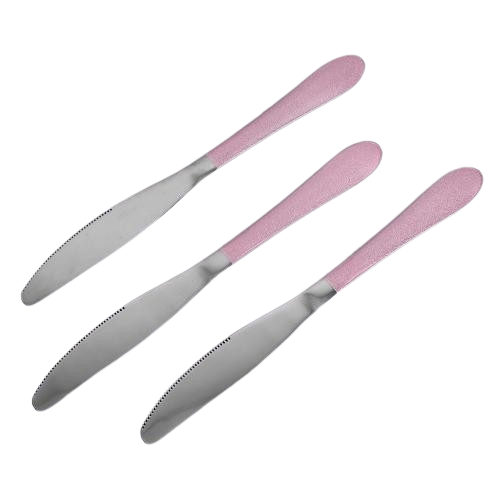 Нож столовый Stenson R91609 SS 3 шт. Pink Mat (586058)