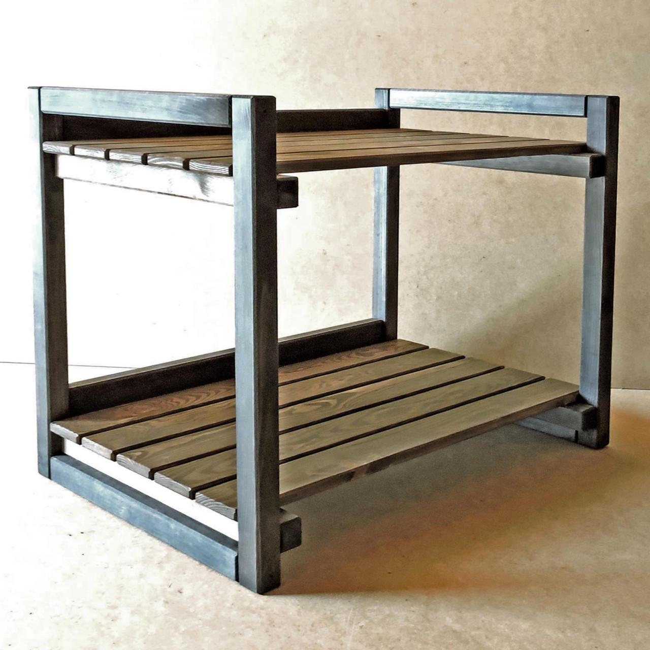 Стелаж кухонний з дерева Фанбім 2 Венге/Сепія (СТА-21131208) - фото 1