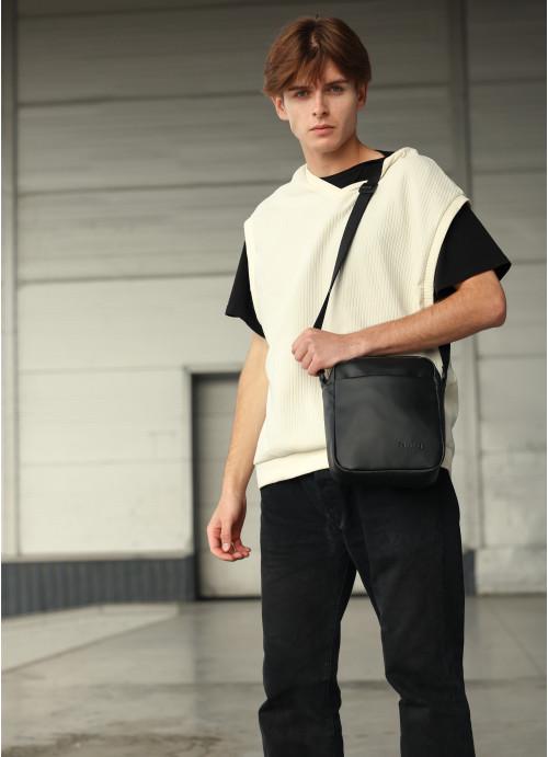 Мужская сумка-мессенджер Sambag через плечо из экокожи Черный (914019723) - фото 2