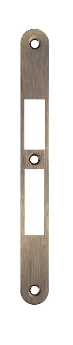 Планка для замка Siba 10585/P без отбойника Античная бронза (10585 AB DUZ)