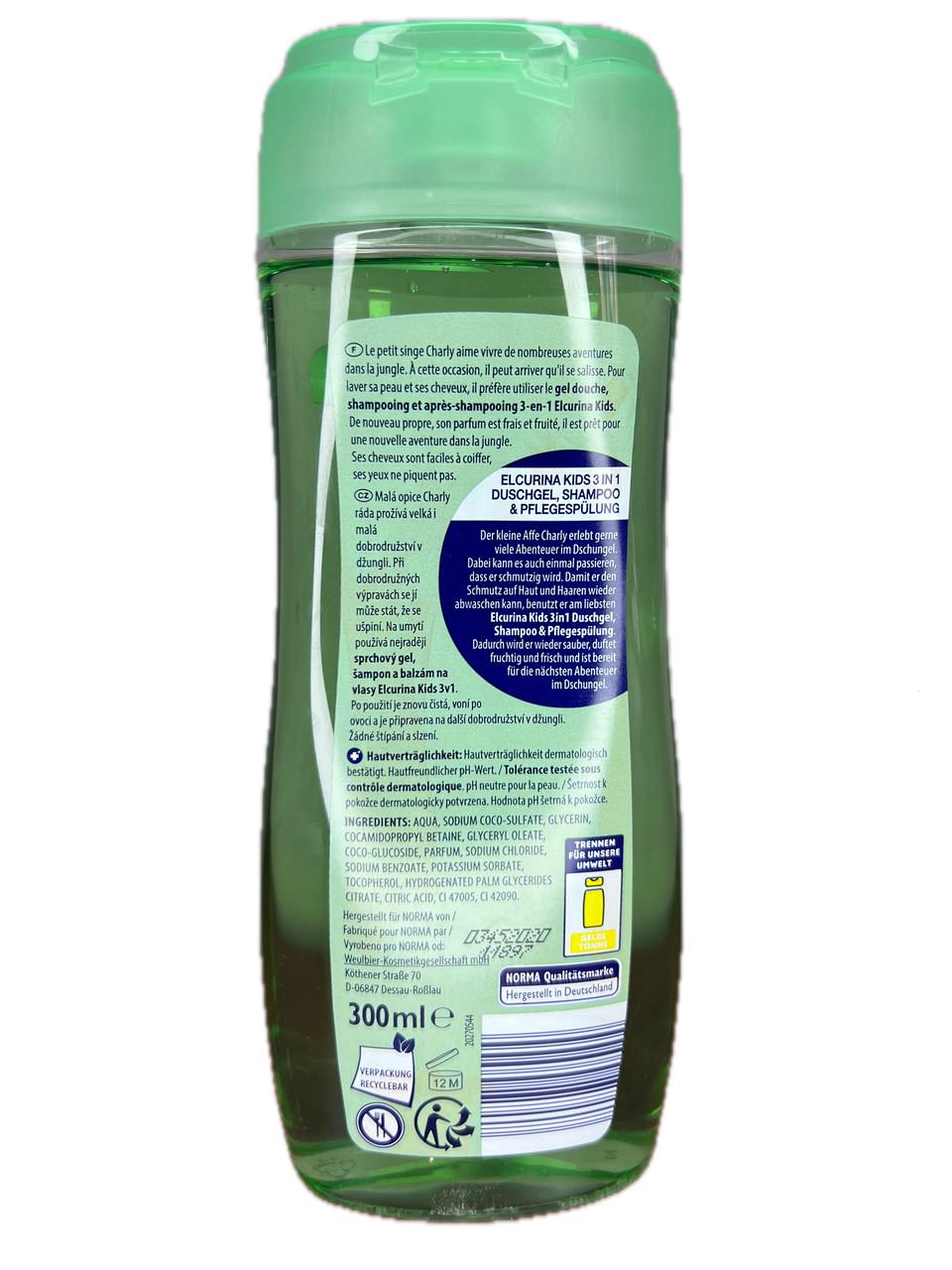 Гель для душу/шампунь та кондиціонер Elcurina полуниця Банан 300 мл - фото 2 Гель для душу/шампунь та кондиціонер Elcurina полуниця Банан 300 мл - фото 2