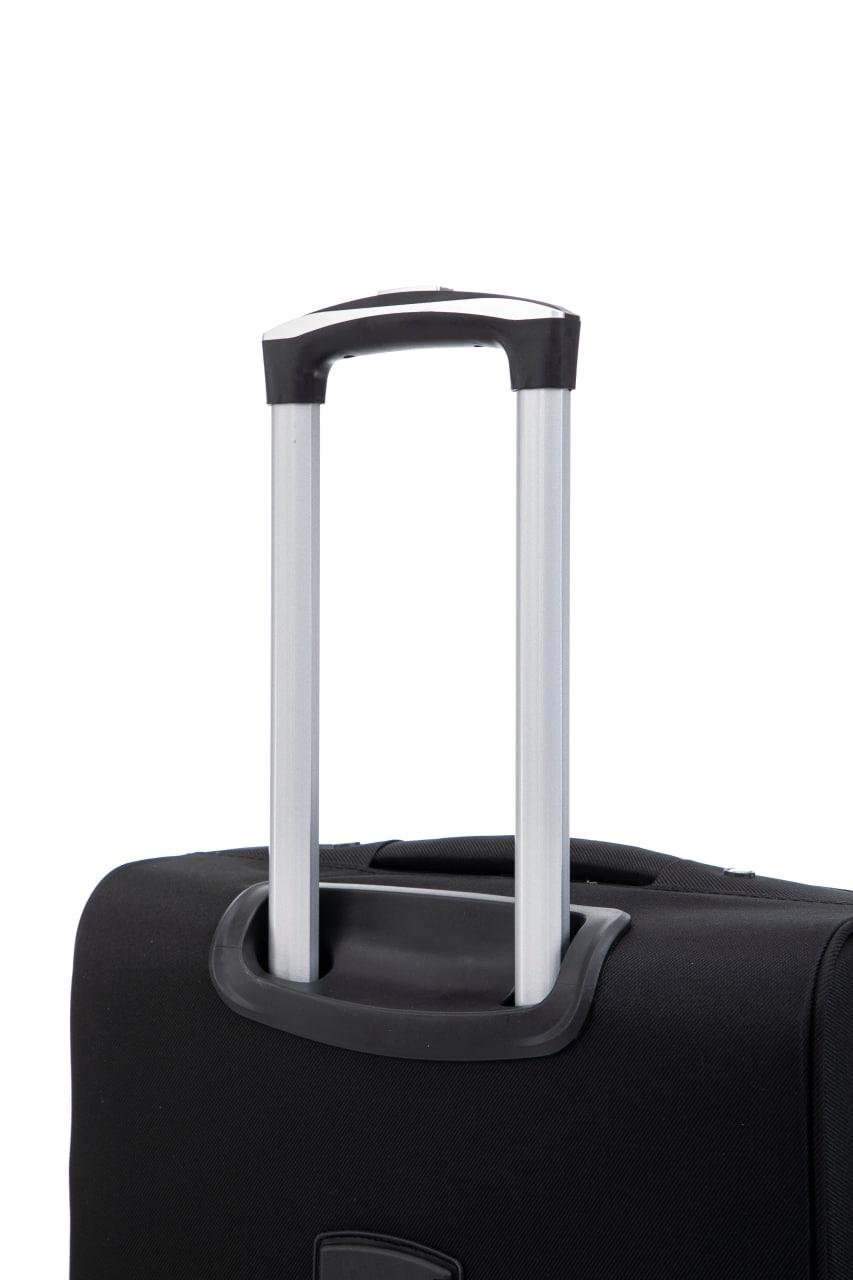 Чемодан Bonro Tourist 4 колеса невеликий Чорний (2199) - фото 12