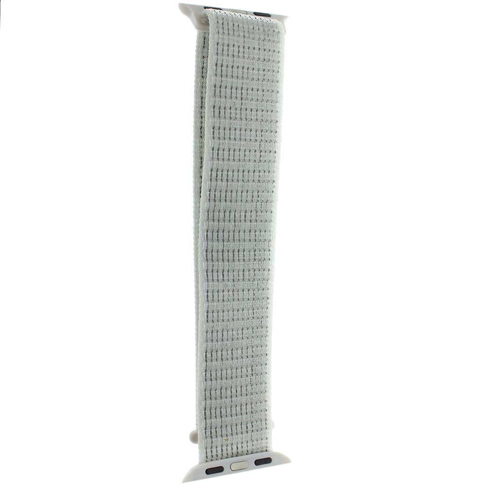 Ремінець нейлоновий Sport Loop Band для Apple Watch 42/44/45 мм Series SE/7/6/5/4/3/2/1 №21 Suммit White Ремінець нейлоновий Sport Loop Band для Apple Watch 42/44/45 мм Series SE/7/6/5/4/3/2/1 №21 Suммit White