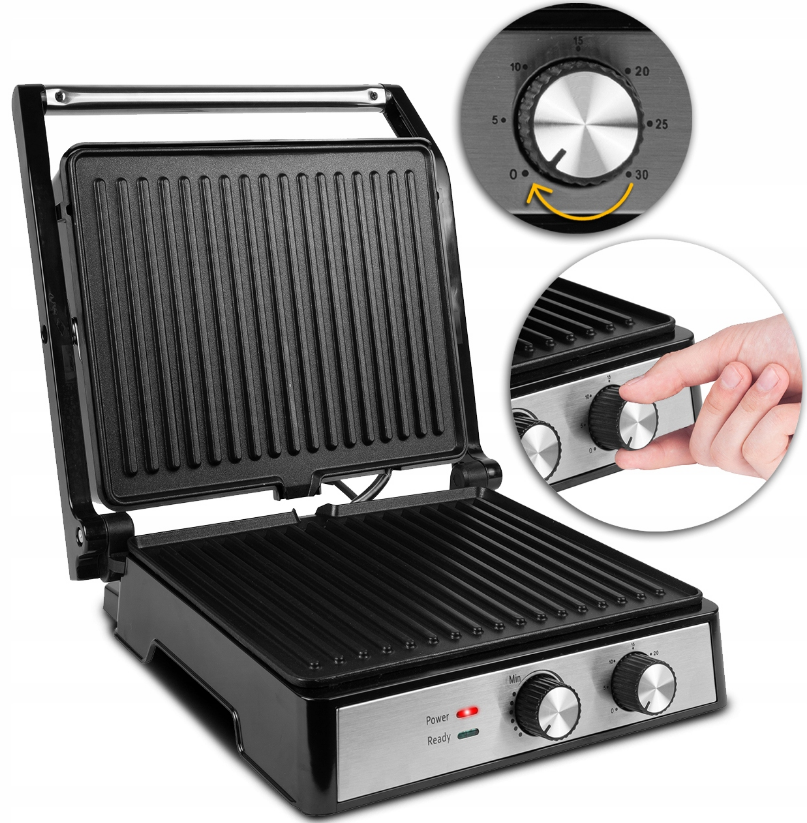 Електрогриль контактний складаний MaltecSM4500W 2500 Вт - фото 8 Електрогриль контактний складаний MaltecSM4500W 2500 Вт - фото 8