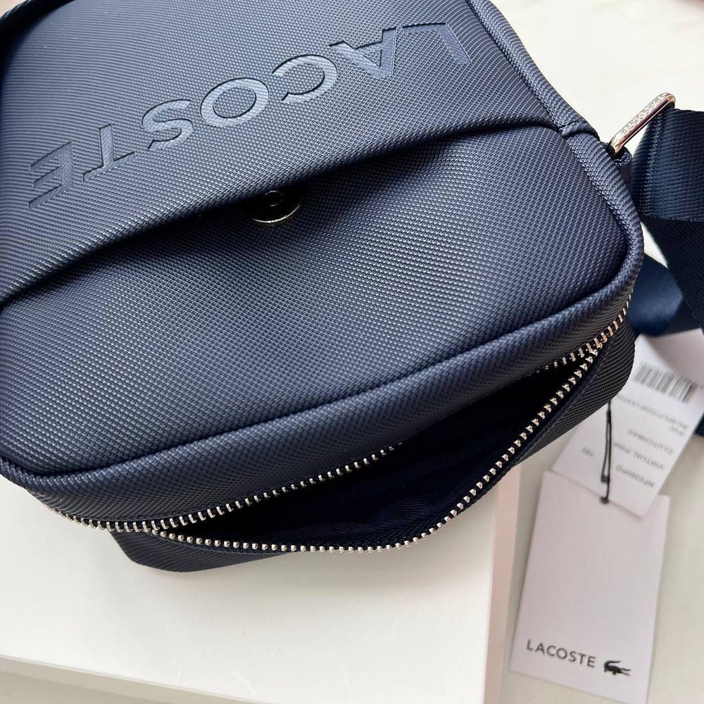 Сумка мужская брендовая через плечо Lacoste Синий (2026 PTR) - фото 4 Сумка мужская брендовая через плечо Lacoste Синий (2026 PTR) - фото 4