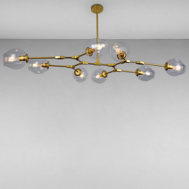 Люстра-молекула подвесная Light House LS-15226-8 Золото (10526)