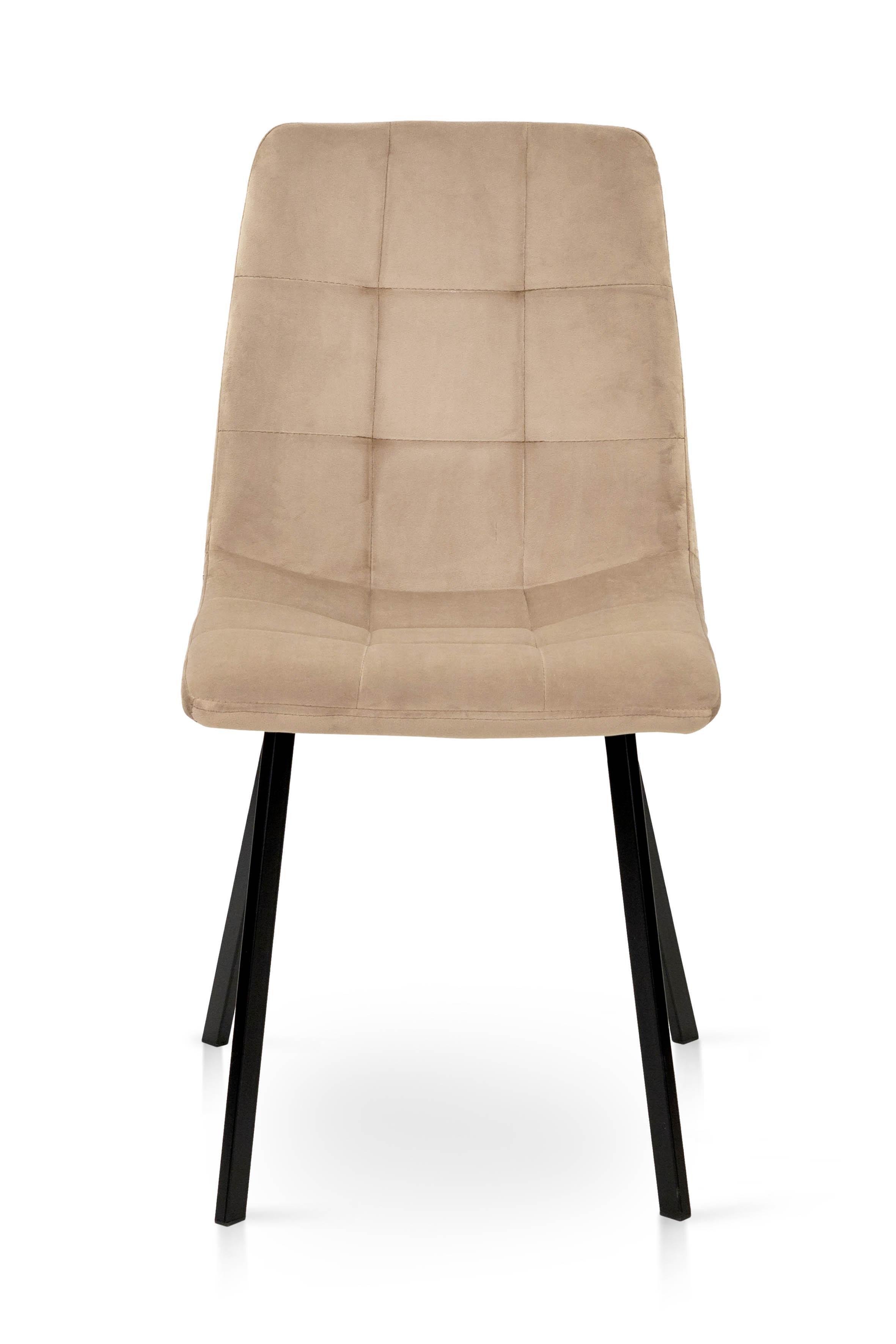 Стілець для кухні та вітальні ГРЕЙС Ментос 420х870х450 мм Чорний/Бежевий (GAА0056982) - фото 1 Стілець для кухні та вітальні ГРЕЙС Ментос 420х870х450 мм Чорний/Бежевий (GAА0056982) - фото 1