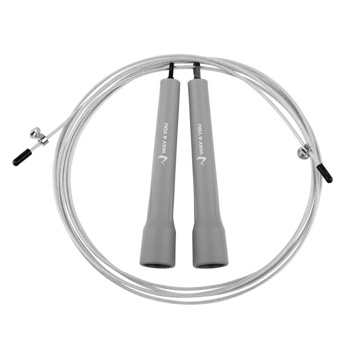 Скакалка Way4You Ultra Speed 2 Серый (w40035-gr)