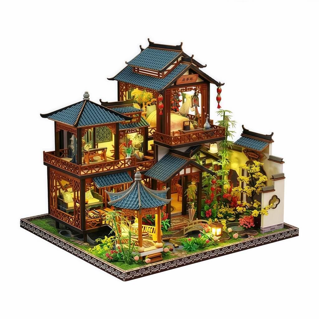 Румбокс DIY Elegant Orchid Pavilion P019 (27194480)