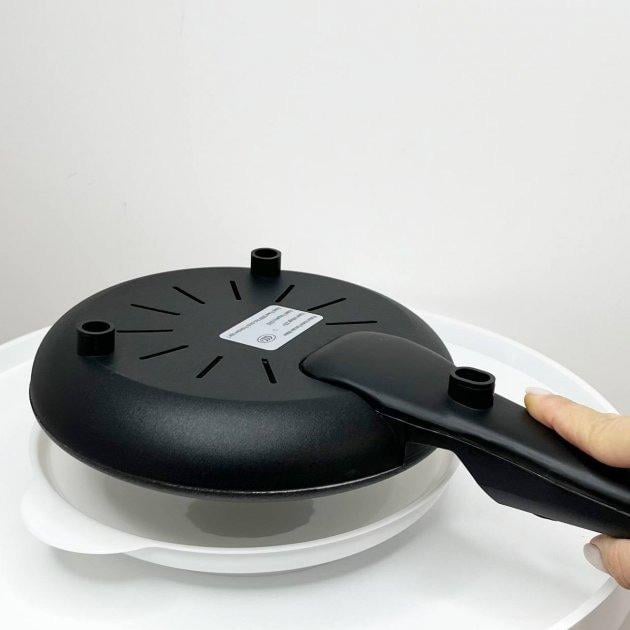 Электроблинница с антипригарным покрытием Crepe Maker 600 W Черный - фото 3