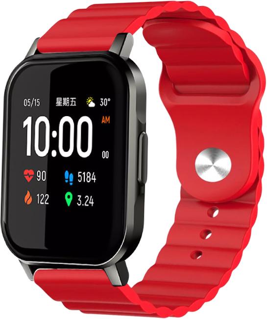 Ремешок Wave для Haylou Smart Watch 2 LS02 27748 Red (27748-2D) - фото 1 Ремешок Wave для Haylou Smart Watch 2 LS02 27748 Red (27748-2D) - фото 1