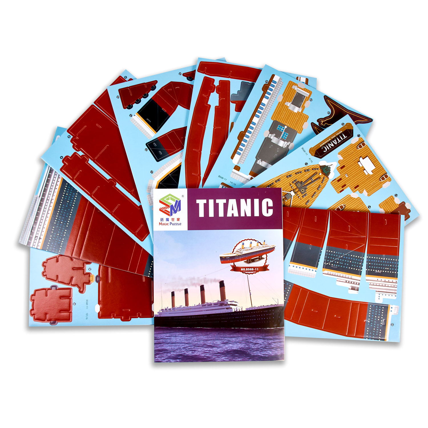 3D пазлы Magic Puzzle Титаник трехмерный конструктор - головоломка - фото 5 3D пазлы Magic Puzzle Титаник трехмерный конструктор - головоломка - фото 5