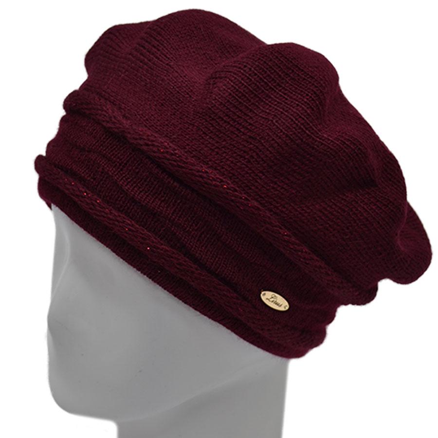 Берет вовняний Lirus Даяна L р. 57-58 Бордовий (70303) - фото 1 Берет вовняний Lirus Даяна L р. 57-58 Бордовий (70303) - фото 1