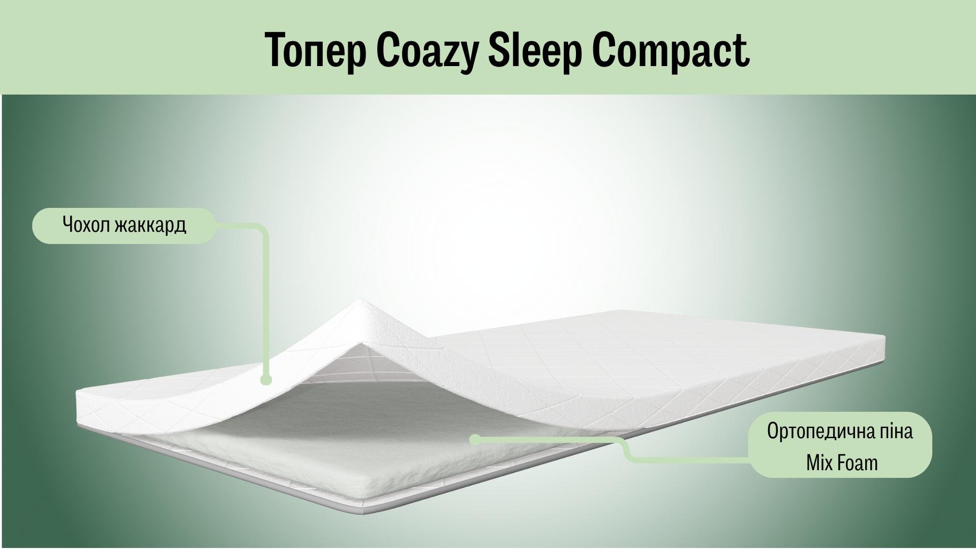 Матрац-топер Coazy Sleep Compact 160x190 см (CSCT9404-160190) - фото 2 Матрац-топер Coazy Sleep Compact 160x190 см (CSCT9404-160190) - фото 2