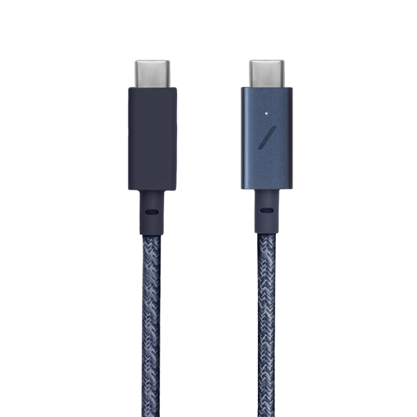 Кабель синхронизации Native Union Belt 2.4 m Cable USB-C to USB-C Pro, Indigo (BELT-C-IND-PRO-NP) - фото 2 Кабель синхронизации Native Union Belt 2.4 m Cable USB-C to USB-C Pro, Indigo (BELT-C-IND-PRO-NP) - фото 2