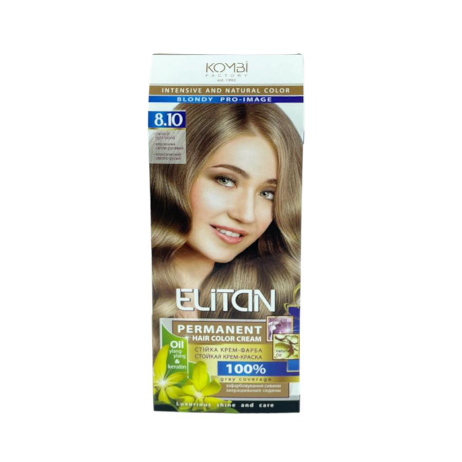 Крем-краска для волос стойкая ELITAN intensive and natural color 8-10 Классический светло-русый (2186876479) Крем-краска для волос стойкая ELITAN intensive and natural color 8-10 Классический светло-русый (2186876479)