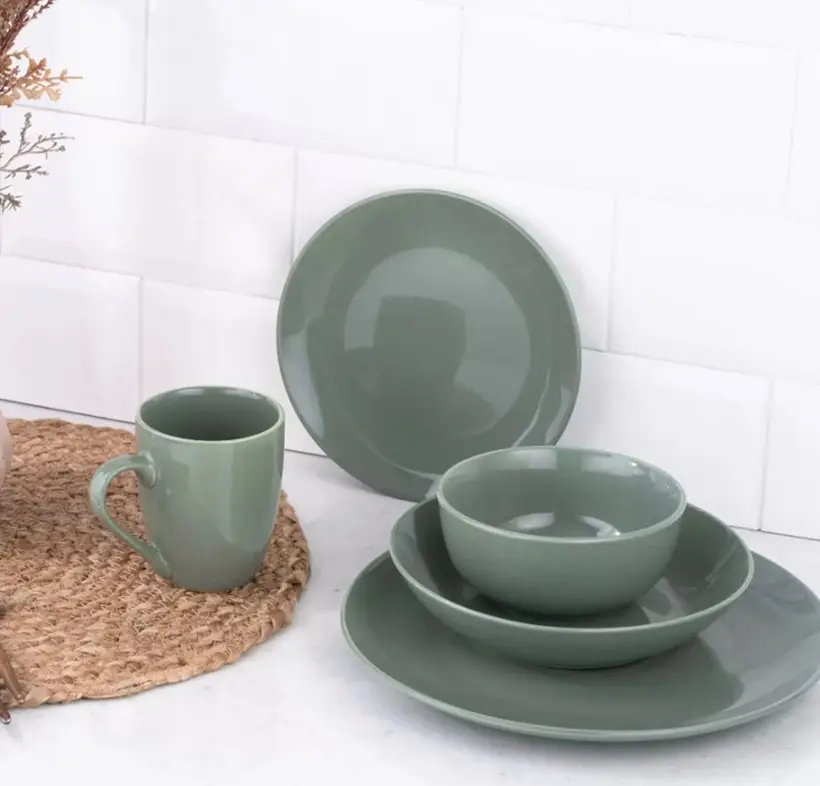 Сервиз столовый Ardesto Capri AR0014CG 14 пр. Серый (8-6-5092863)