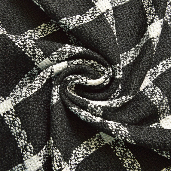 Ткань костюмная IDEIA Букле 1,5 м Черный/Белый (2200004138589)