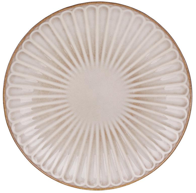 Набор керамических тарелок 6 шт. Daisy 22 см Бежевый