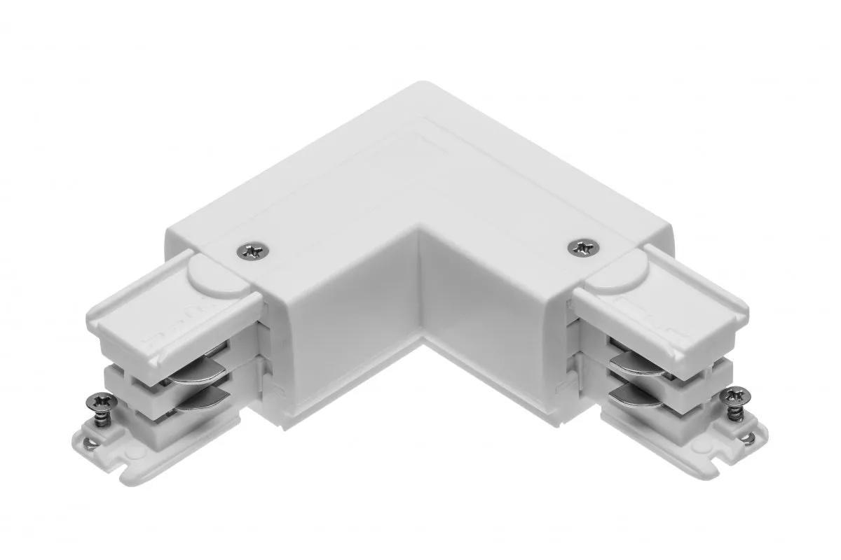 Соединитель L 90° для шинопровода 3-фазового GTV X-RAIL 101x101 мм внутренний Белый (00000035382)