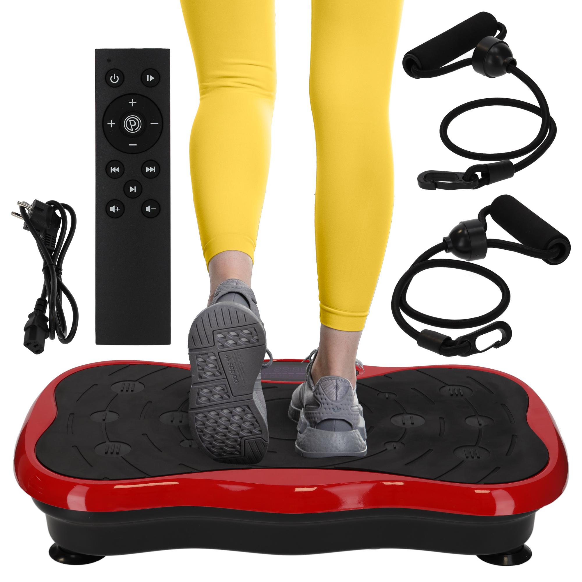 Виброплатформа для тренировок 4FIZJO Ultra+ с пультом и эспандерами Black/Red (P-5905973401531) Виброплатформа для тренировок 4FIZJO Ultra+ с пультом и эспандерами Black/Red (P-5905973401531)
