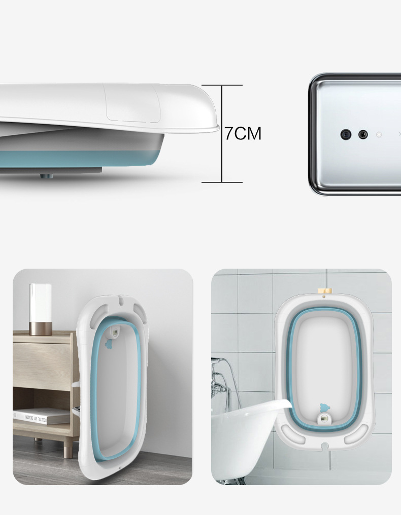 Детская складная ванна 85х53х25 см Синий (2622977396) - фото 4 Детская складная ванна 85х53х25 см Синий (2622977396) - фото 4