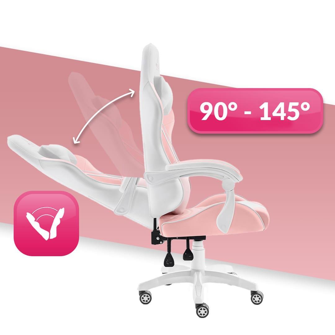 Крісло геймерське Hell's Chair Rainbow Plus-1125 Pink - фото 8