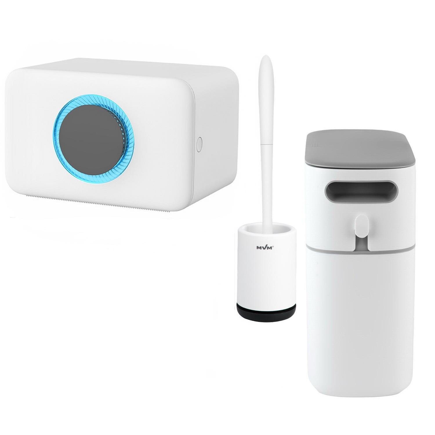 Набір аксесуарів для ванної MVM №25 MVM-MH-25 white/black Чорний (228046)