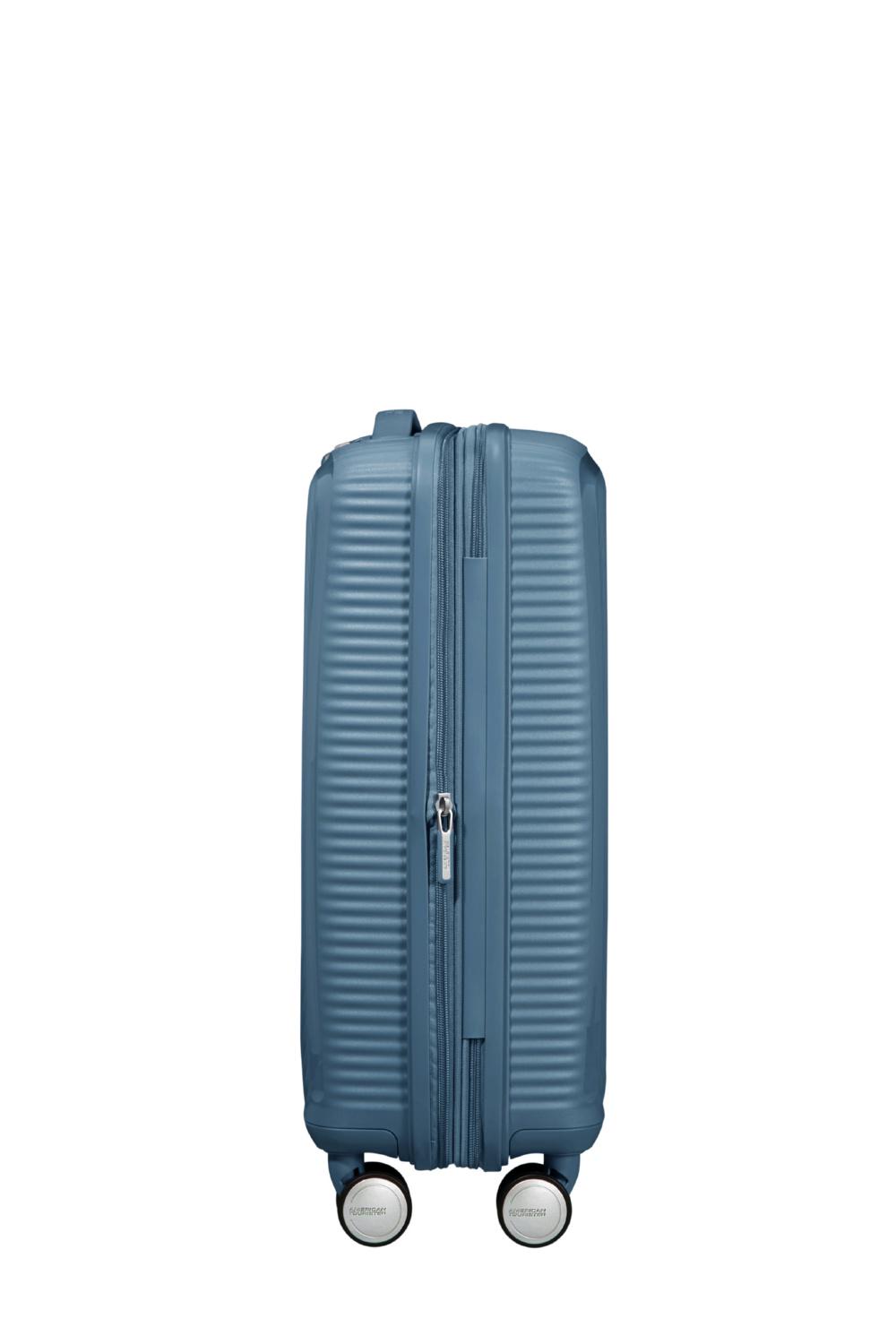 Чемодан American Tourister Soundbox 55х47,5х20/23 см Голубой (32G/51001) - фото 5