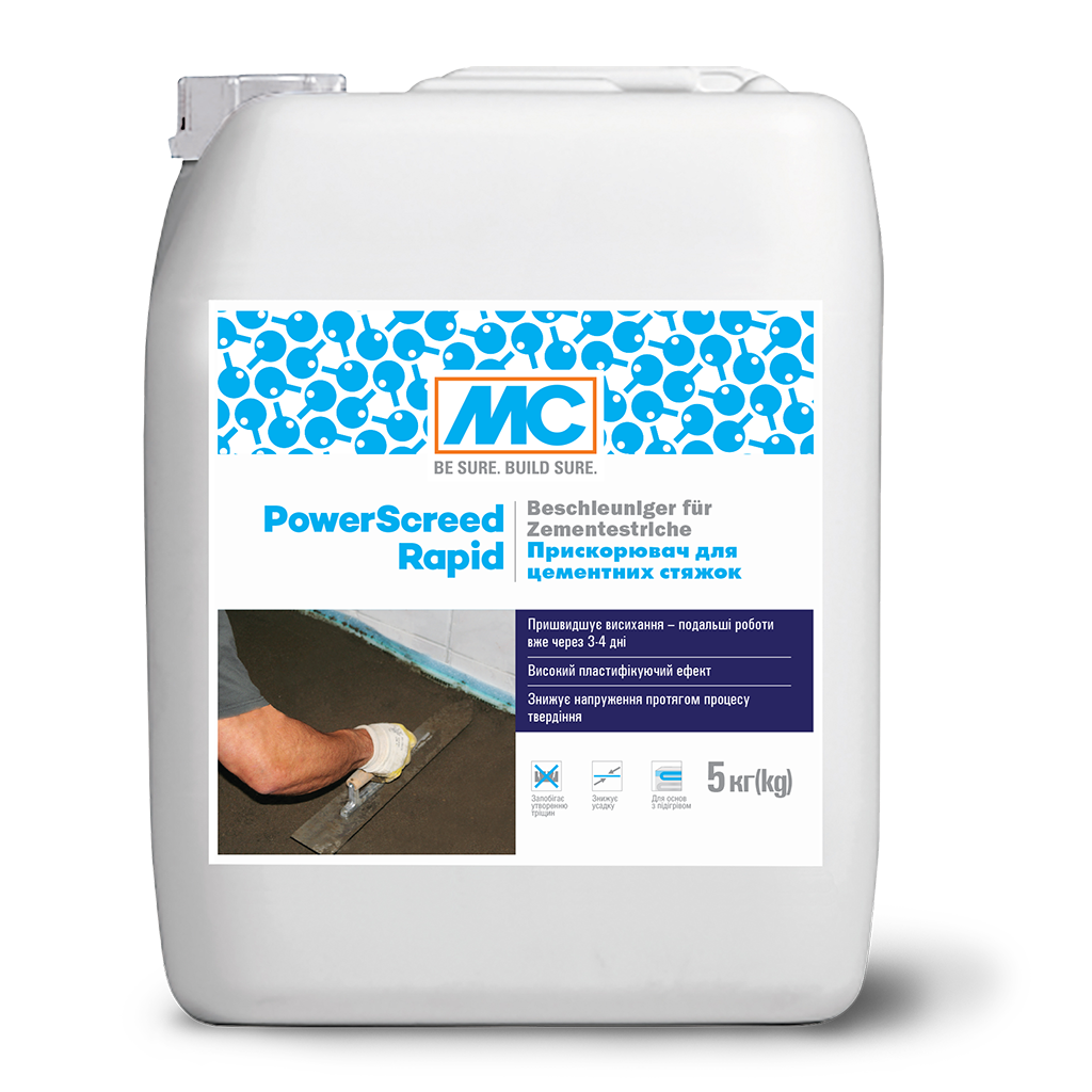 Ускоритель для цементных стяжек MC-Bauchemie Powerscreed Rapid 5 кг