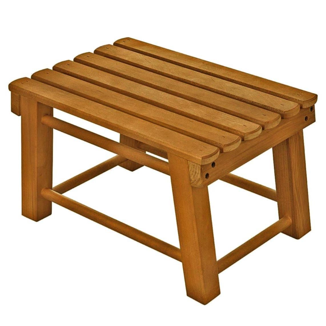 Табурет для ванной из дерева Бойлес Охра (ТВН-001104)