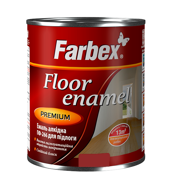 Емаль алкідна ПФ-266 Farbex 25 кг Золотаво-коричневий (2792905894)