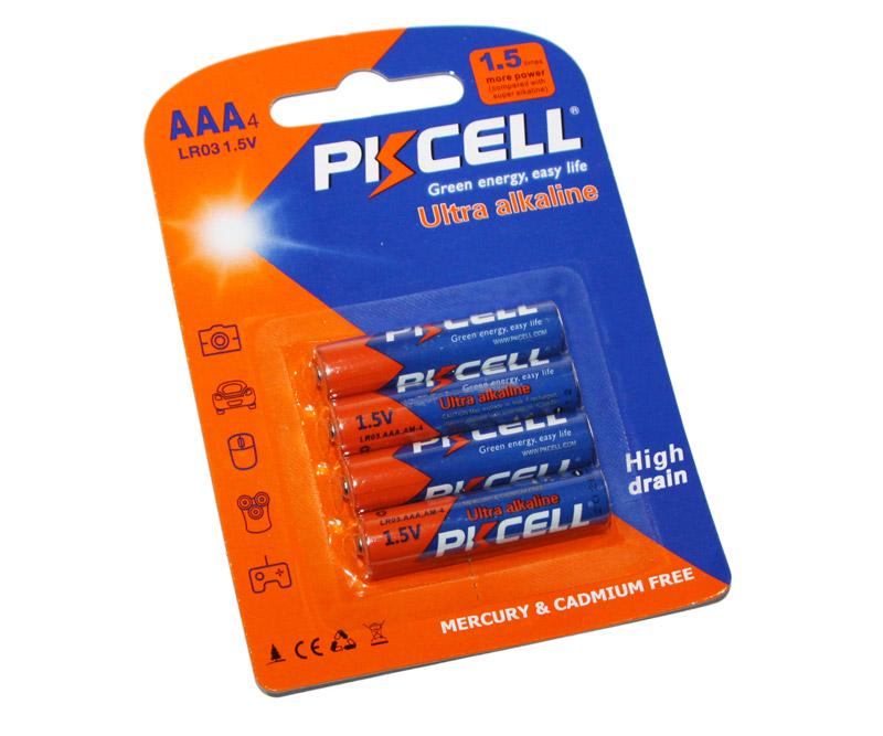 Батарейки PKCELL AAA/LR03 Ultra 1,5V 4 шт. (LR03-4B)