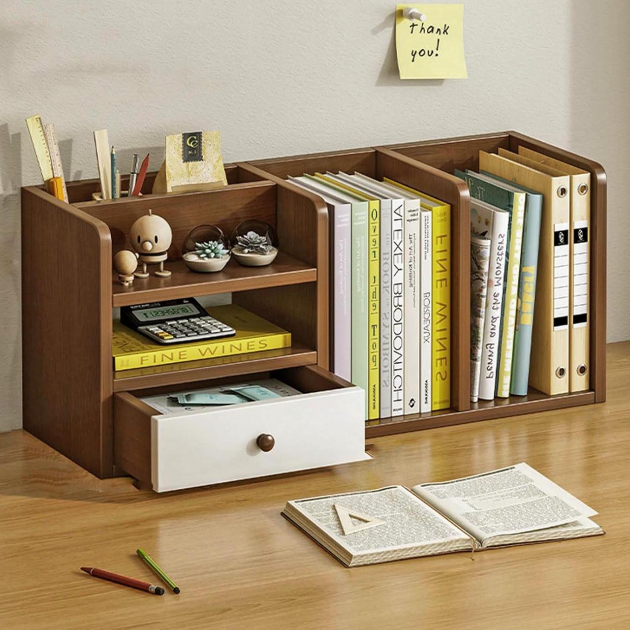 Полка книжная настольная из дерева Рионада Корица (КПА-040333)