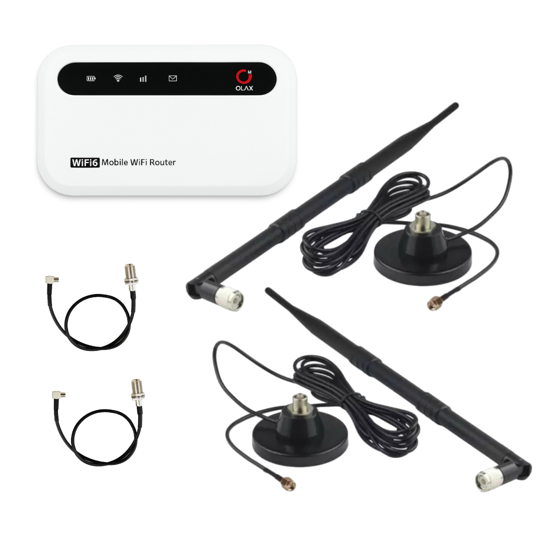 Роутер Olax 985 4G с 2 антеннами 10 дБ для автомобиля (26881382)