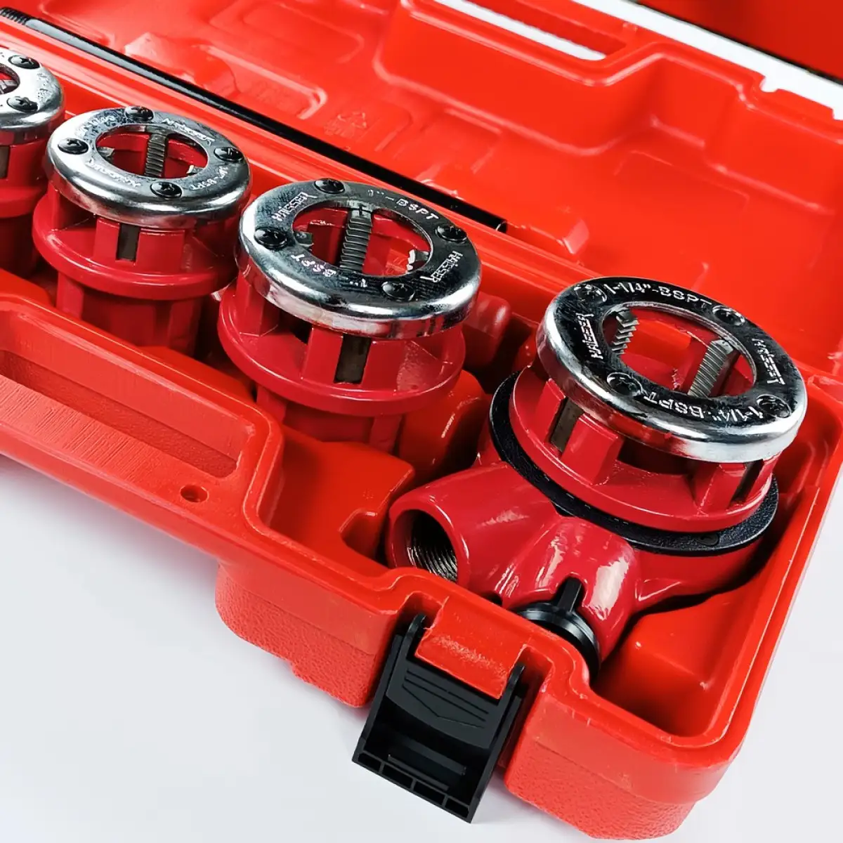 Набір клупів з тріскачкою Haisser 1/2" 3/4" 1" 1.1/4" 4 шт.(133147) - фото 2