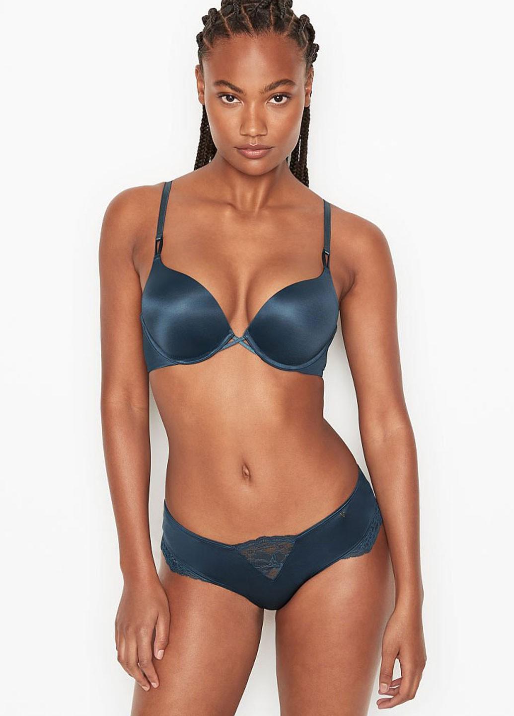 Женские трусы Victoria's Secret 7640000410730QD2L L Синий (46317236)