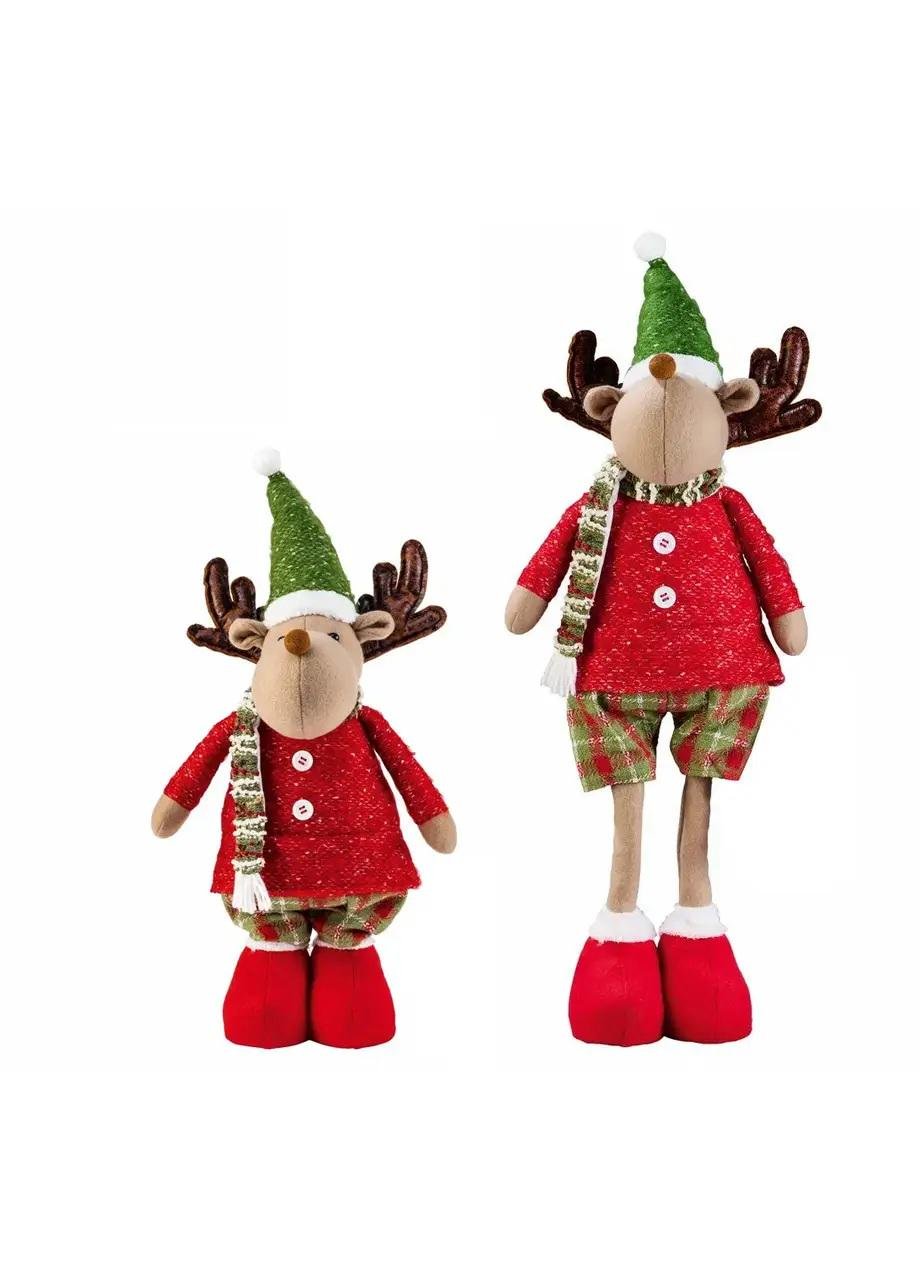 Фігурка новорічна Livarno Home Різдвяний олень з телескопічними ніжками 46-71,5 см (P1-00296) - фото 2