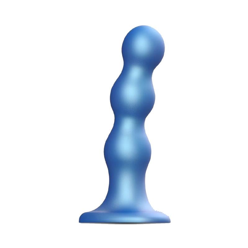 Насадка для страпона на присоске Strap-On-Me Dildo Plug Balls L 15 см Синий (54137)
