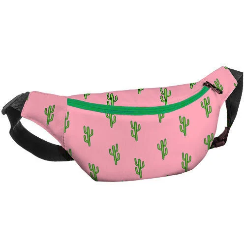 Сумка-бананка через плечо и на пояс Presentville Bumbag Кактусы 27х16 см (BB_19A015_IZ) Сумка-бананка через плечо и на пояс Presentville Bumbag Кактусы 27х16 см (BB_19A015_IZ)