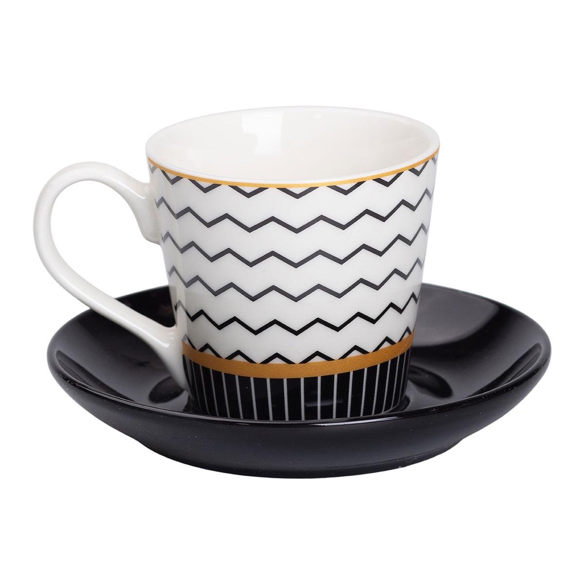 Чашка с блюдцем Lighthouse 200 мл teeth (LG-20131) (114107)