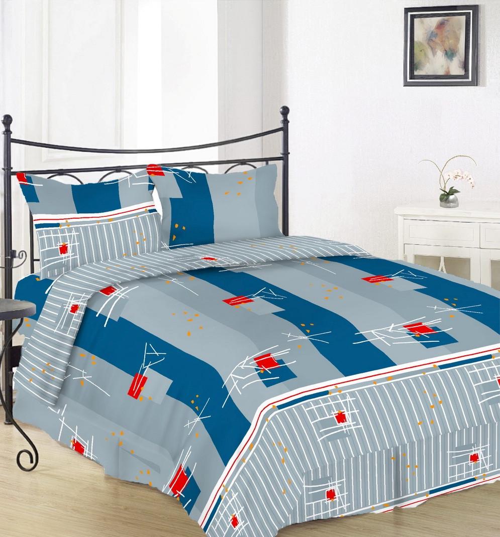 Простирадло Вілена Голд бязь євро 220х220 см Grey