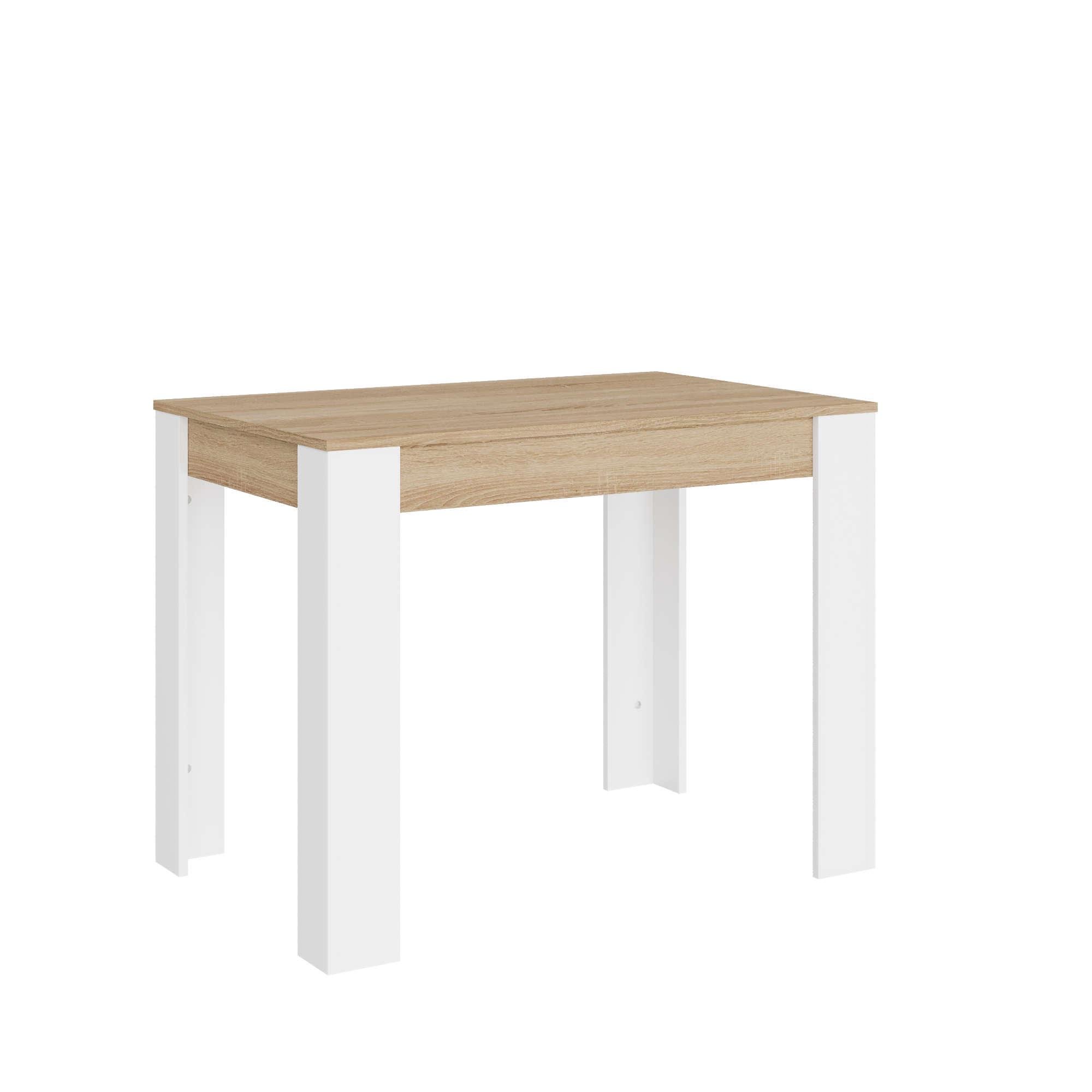 Обідній стіл Еверест Соната СТО-1 110х65х77 см Дуб сонома/Німфея альба (09209)