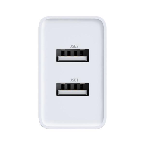 Зарядное устройство Baseus Speed Dual 2.1 A 10.5 W White (CCFS-R02) - фото 6