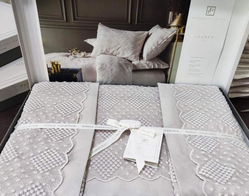 Комплект постільної білизни Pupilla Lauren-Lila євро сатин (SA-6465) - фото 2 Комплект постільної білизни Pupilla Lauren-Lila євро сатин (SA-6465) - фото 2