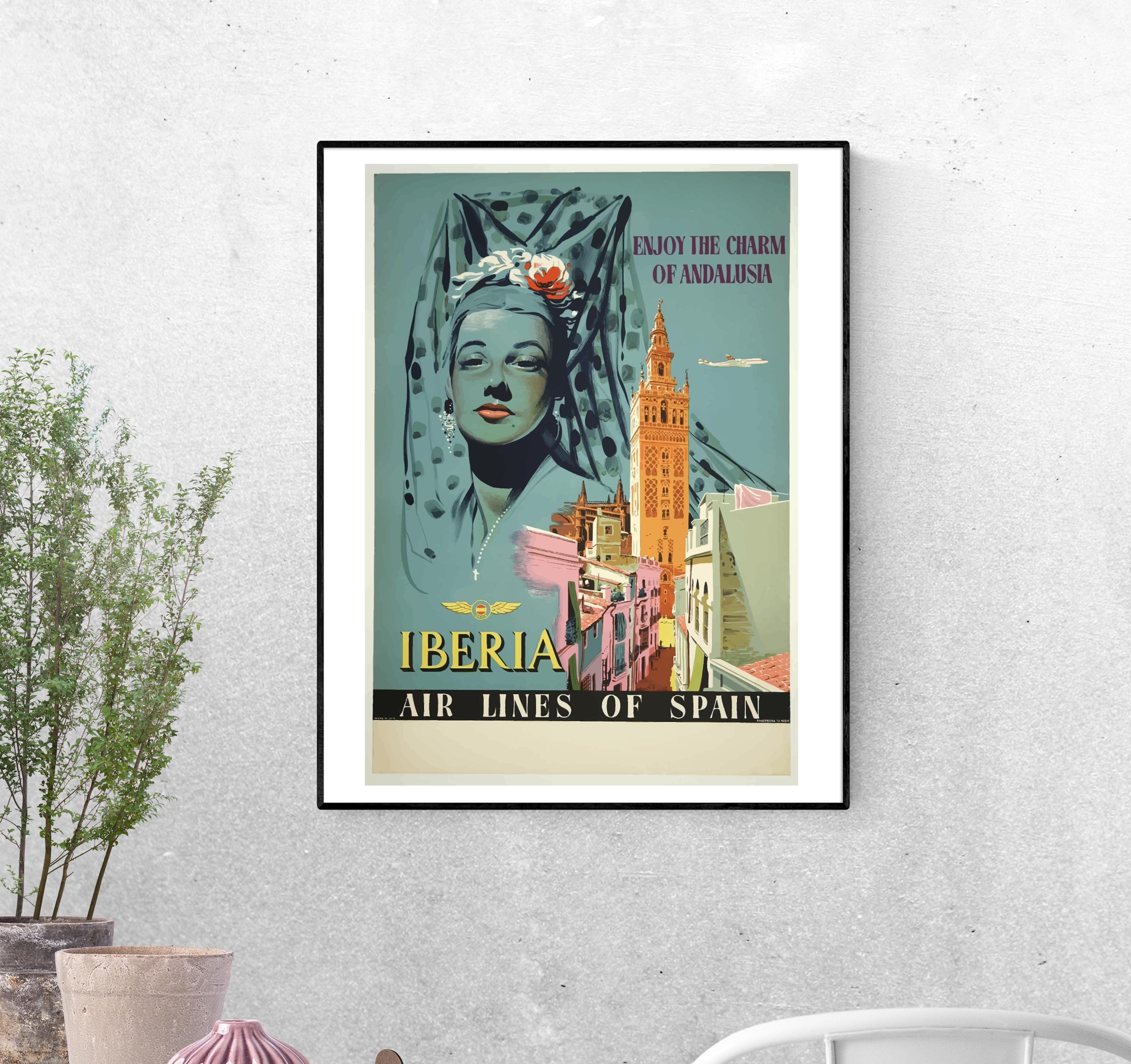 Тревел-постер Андалусия Испания формат А-5